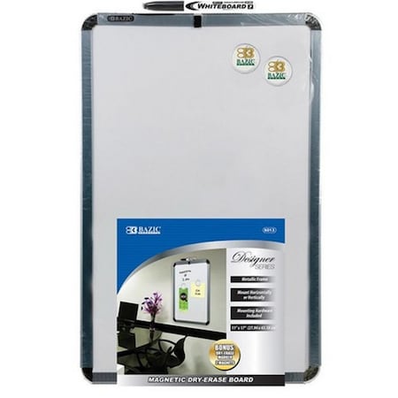 Bazic Products Bazic 11-inch X 17-inch Magnetic Dry Erase Board w/ Marker & 2 Magnets, 12PK 6013